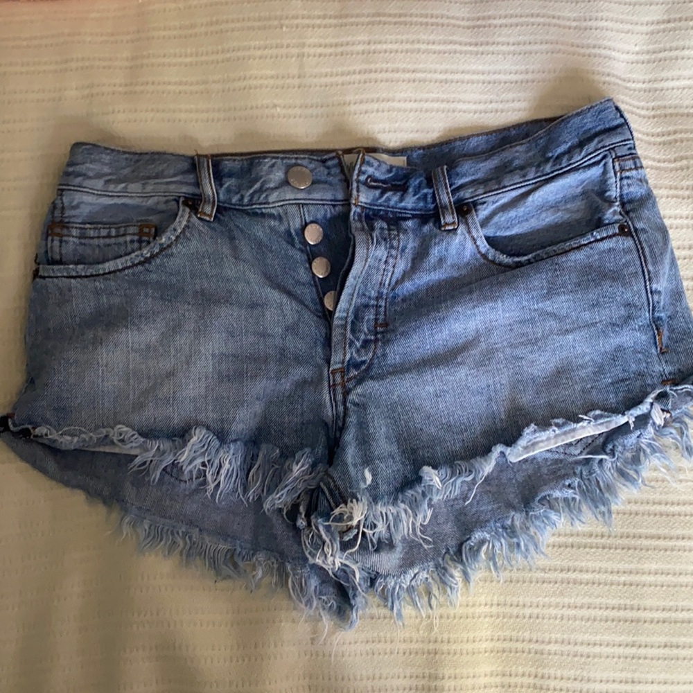 Free people jean shorts